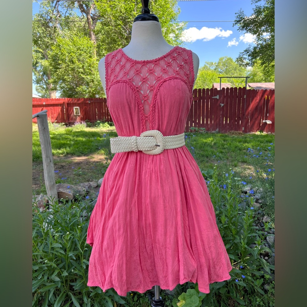 Free People Sleeveless Fit and Flare Mini Dress